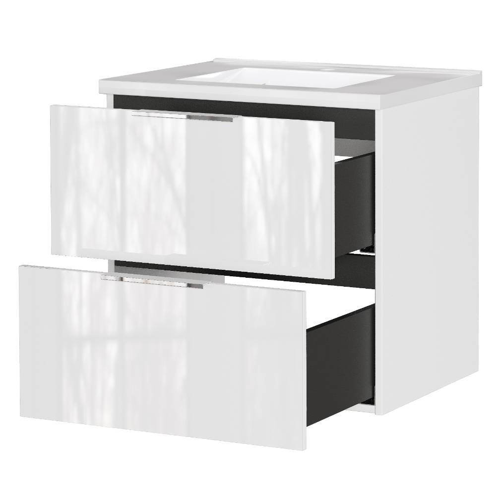 Badschrank mit Keramik-Waschbecken - Macarunas
