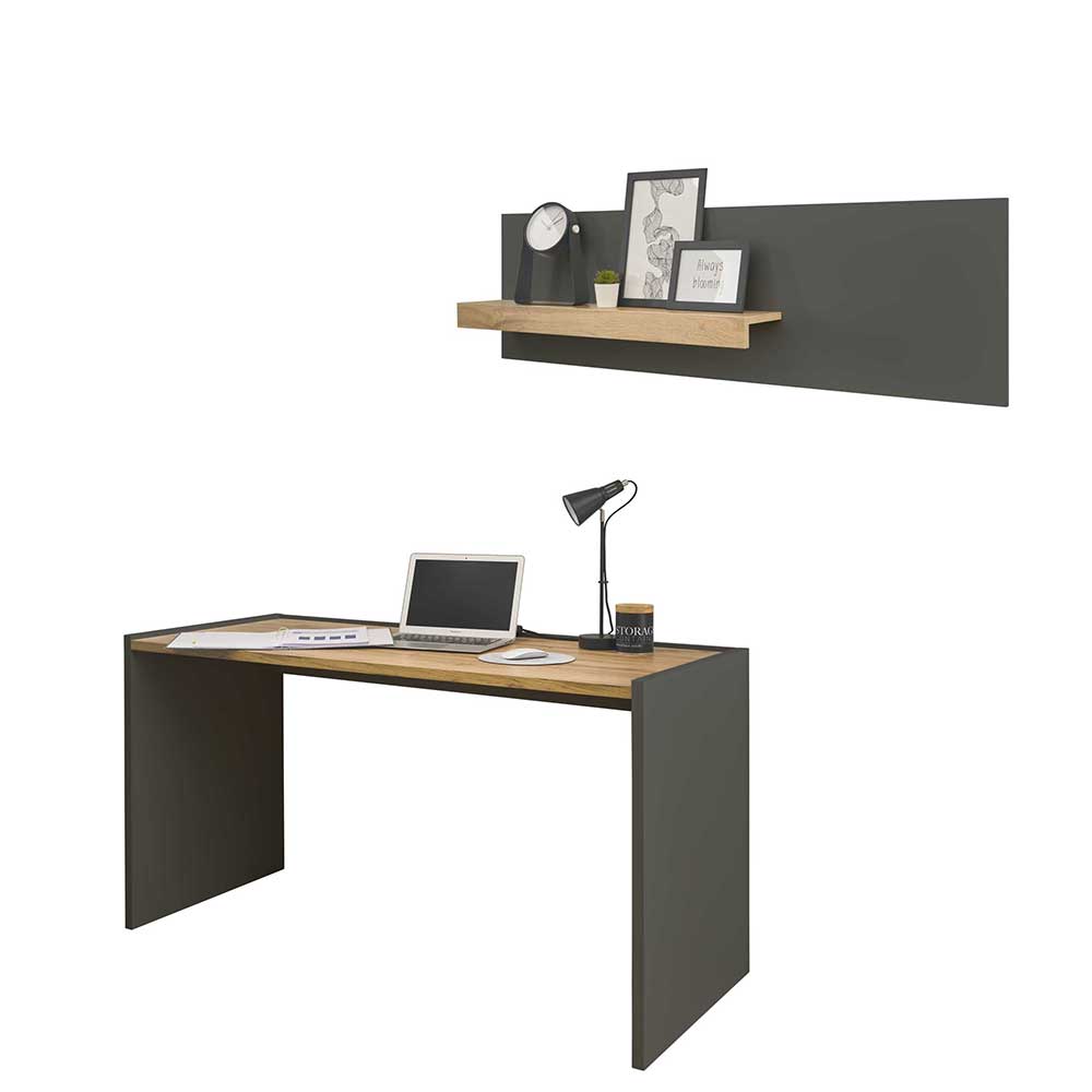 Schreibtisch & Wandboard Home Office - Ahilav (zweiteilig)