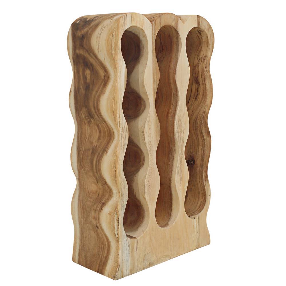 Holz-Weinregal mit Platz für 12 Flaschen - Teako