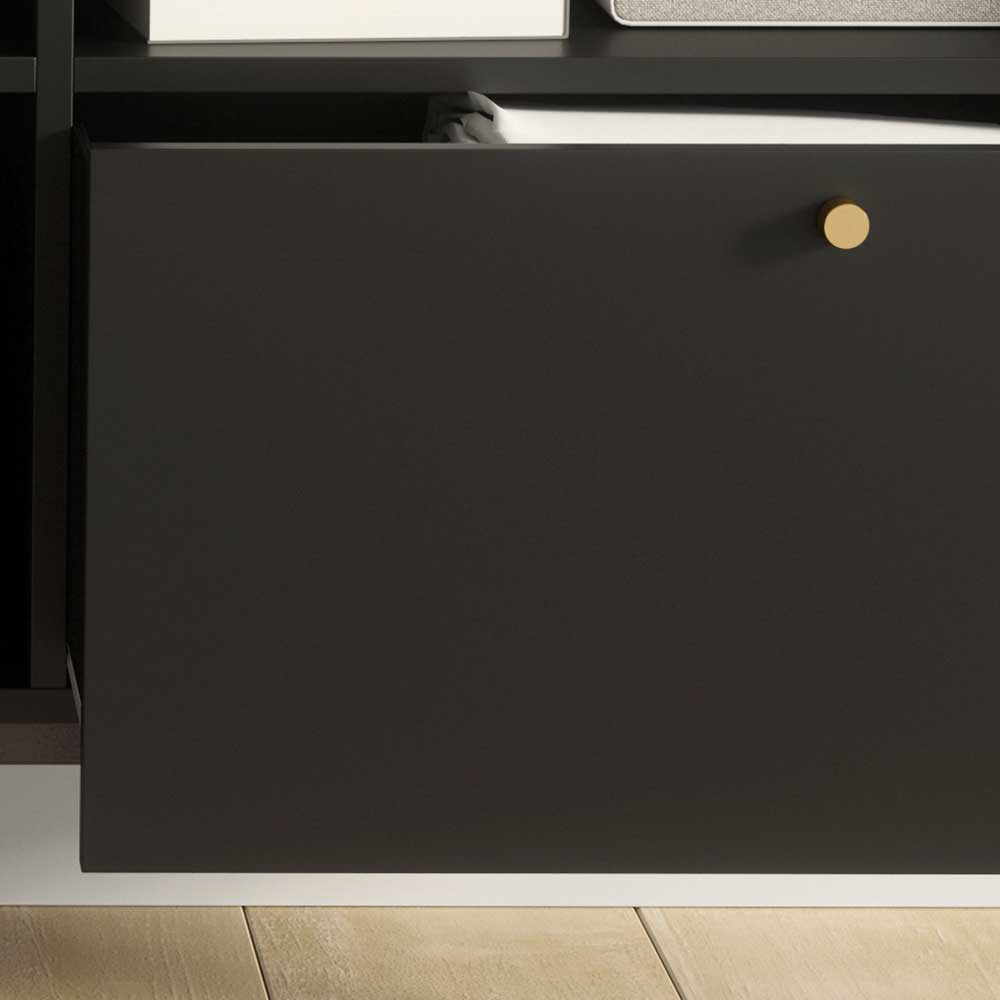 Kommode in Schwarz mit Gold - Groot