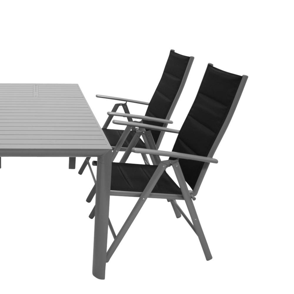 Garten-Ausziehtisch und Stühle Set - Nipalos (fünfteilig)