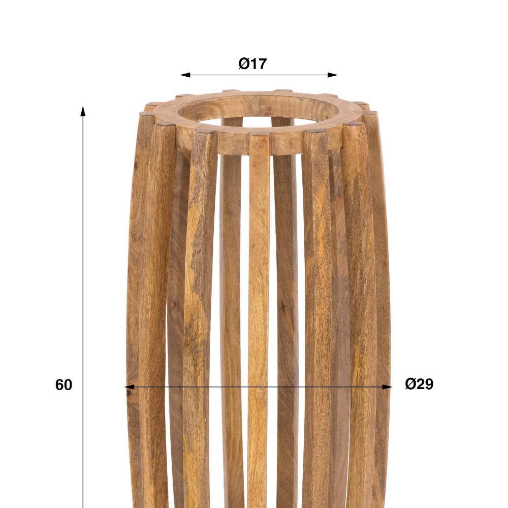 Schirmständer aus Mangobaum Massivholz - Greatbritain