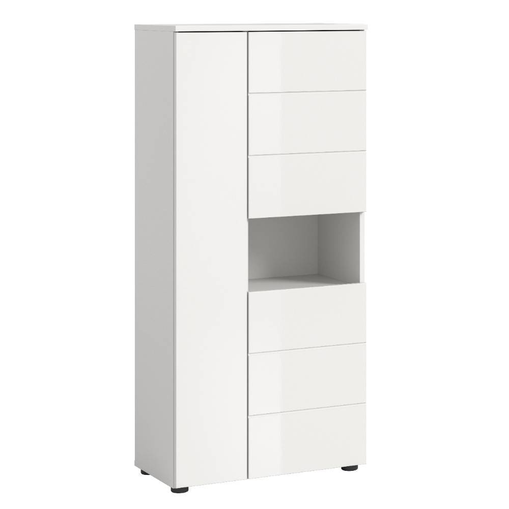 Badezimmer Highboard in Weiß - Vitablos