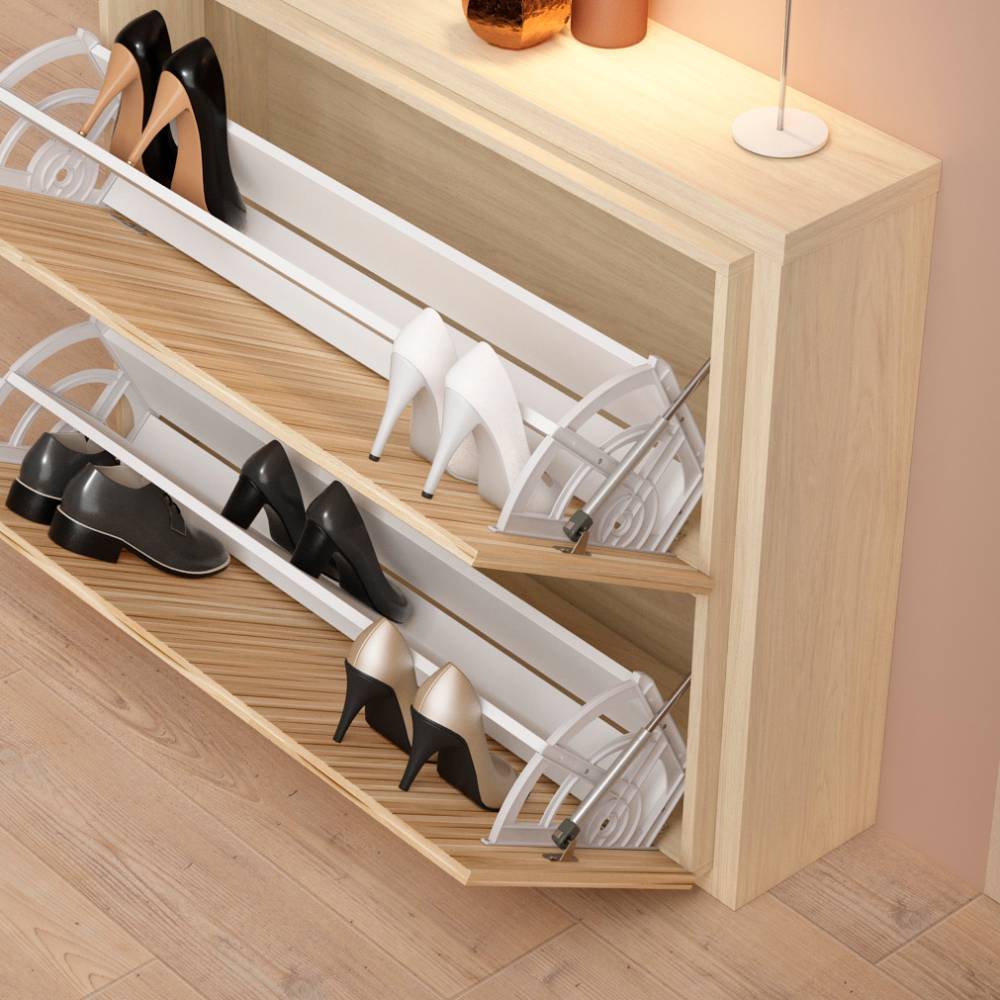 Schuhschrank mit zwei Schuhwalzen - Calura