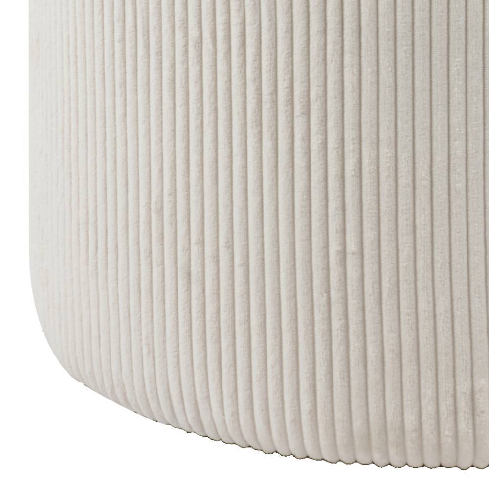 Skandi Chic Hocker in Beige Cord - Chemba