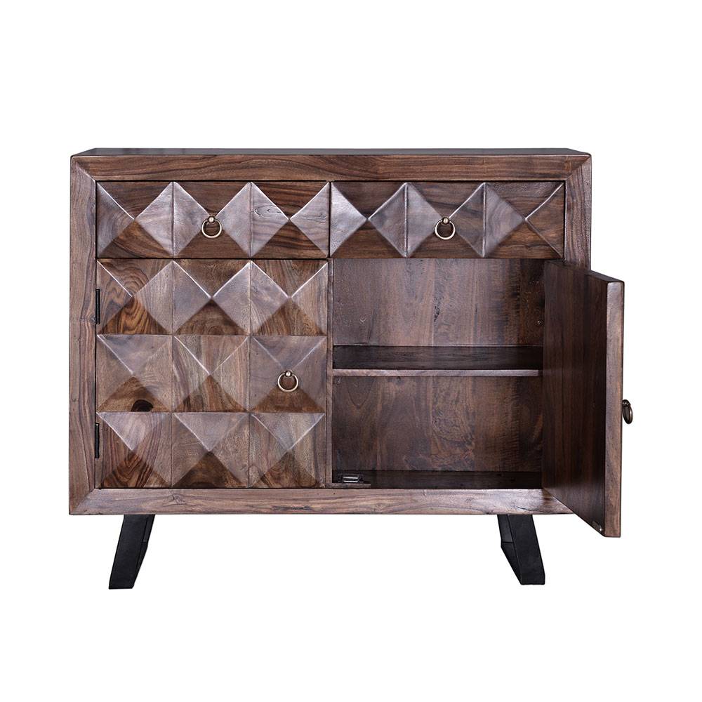 Design Kombi-Kommode aus massivem Rosenholz - Christoma
