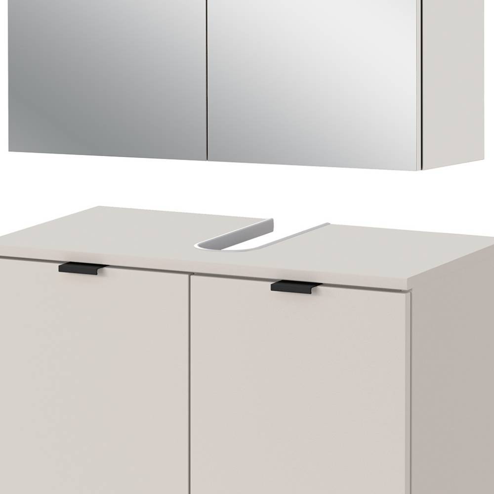 Spiegelschrank und Waschbeckenschrank Set - Perrina (zweiteilig)