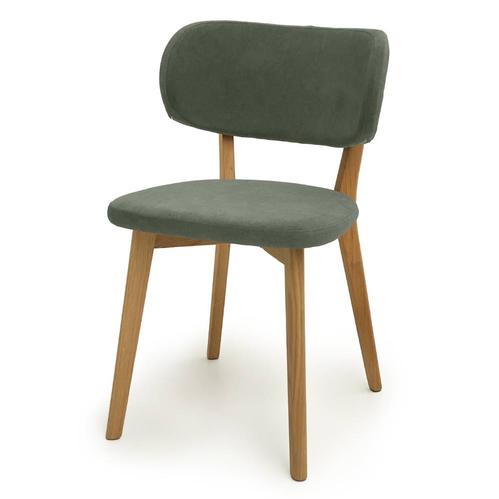 Esszimmer Stühle in Grün und Wildeiche - Levino (2er Set)