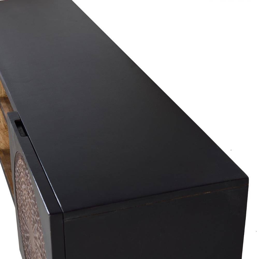 TV Lowboard in Dunkelbraun und Braun - Madiera