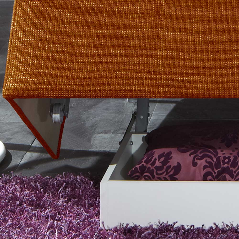 Ausklappbares Sofa in Orange - Matrona
