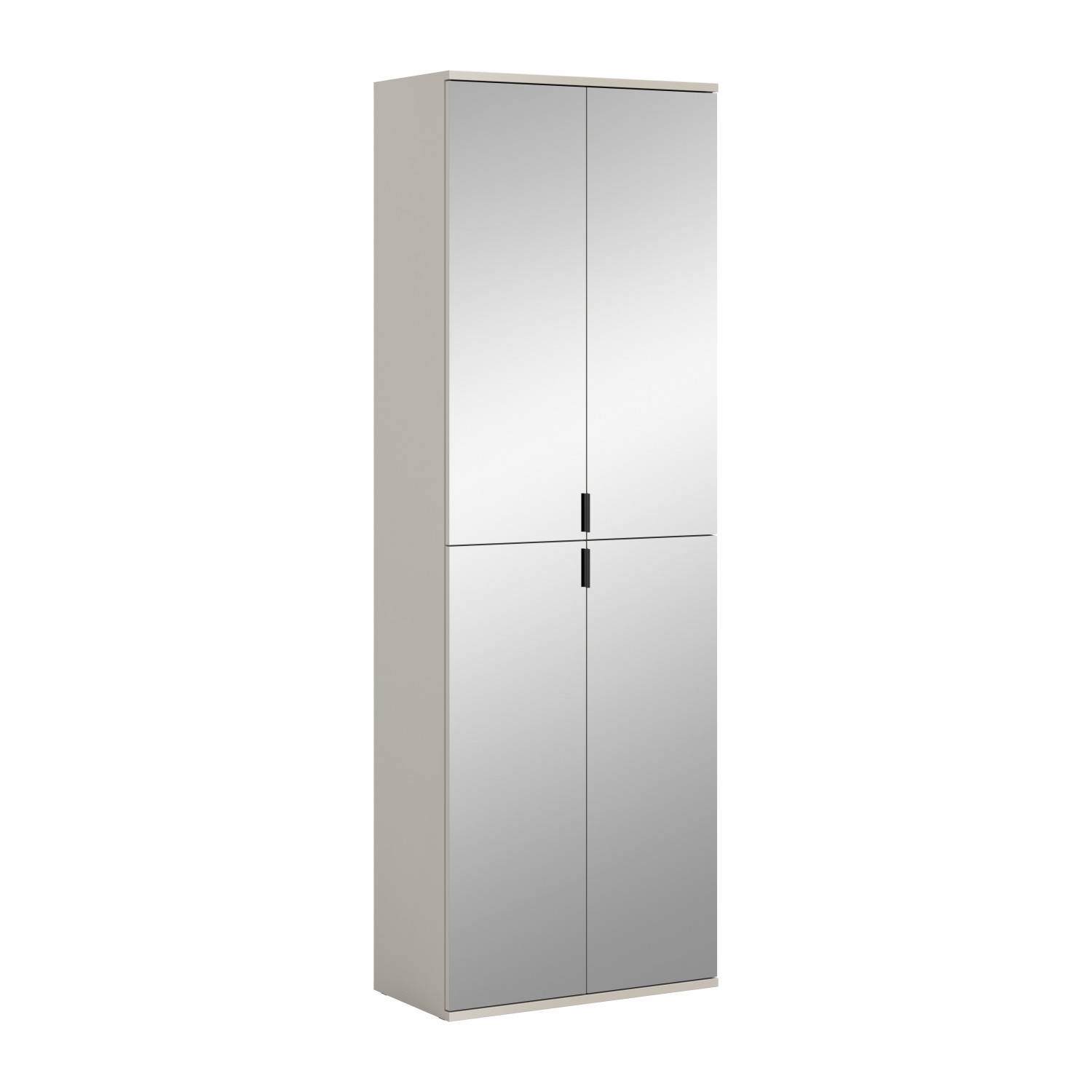 Eleganter Badhochschrank mit vier Spiegeltüren und schmaler Bauweise – Meho