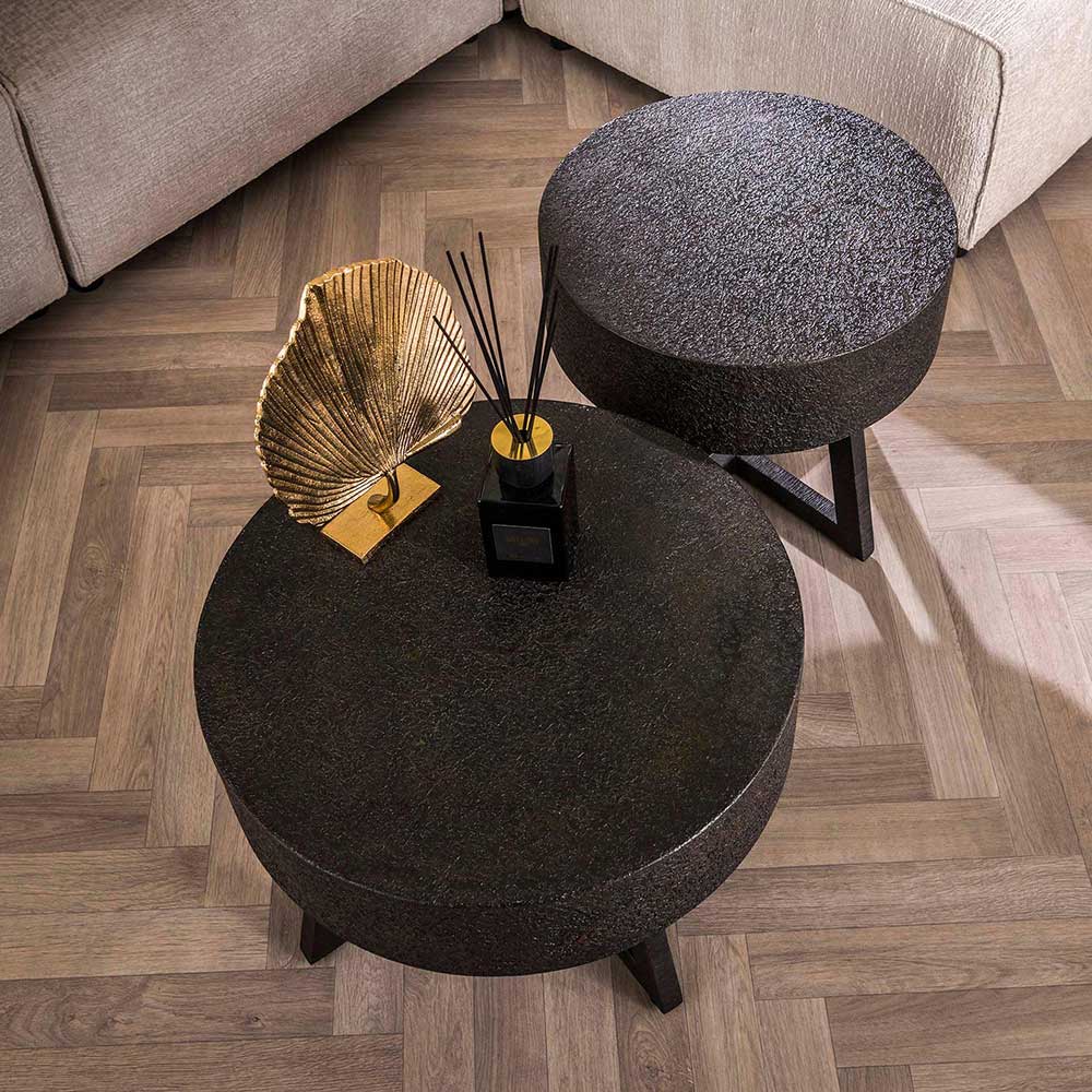 Wohnzimmer Tisch in Schwarzbraun - Myranga