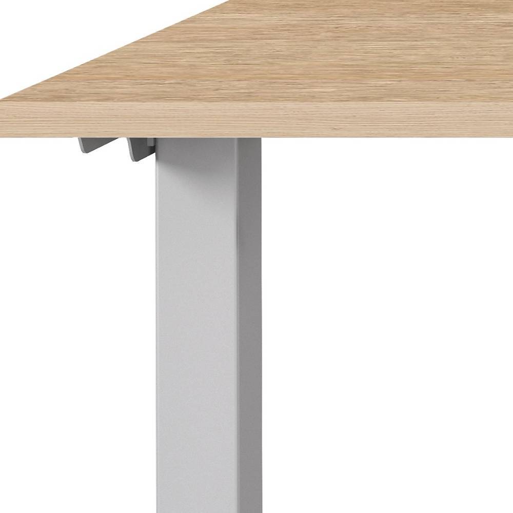 Elektrisch verstellbarer Officetisch in Eiche Dekor - Elisanne