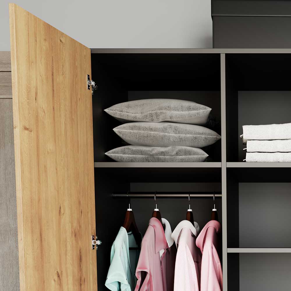 Kleiderschrank in Wildeiche Optik - Cavan