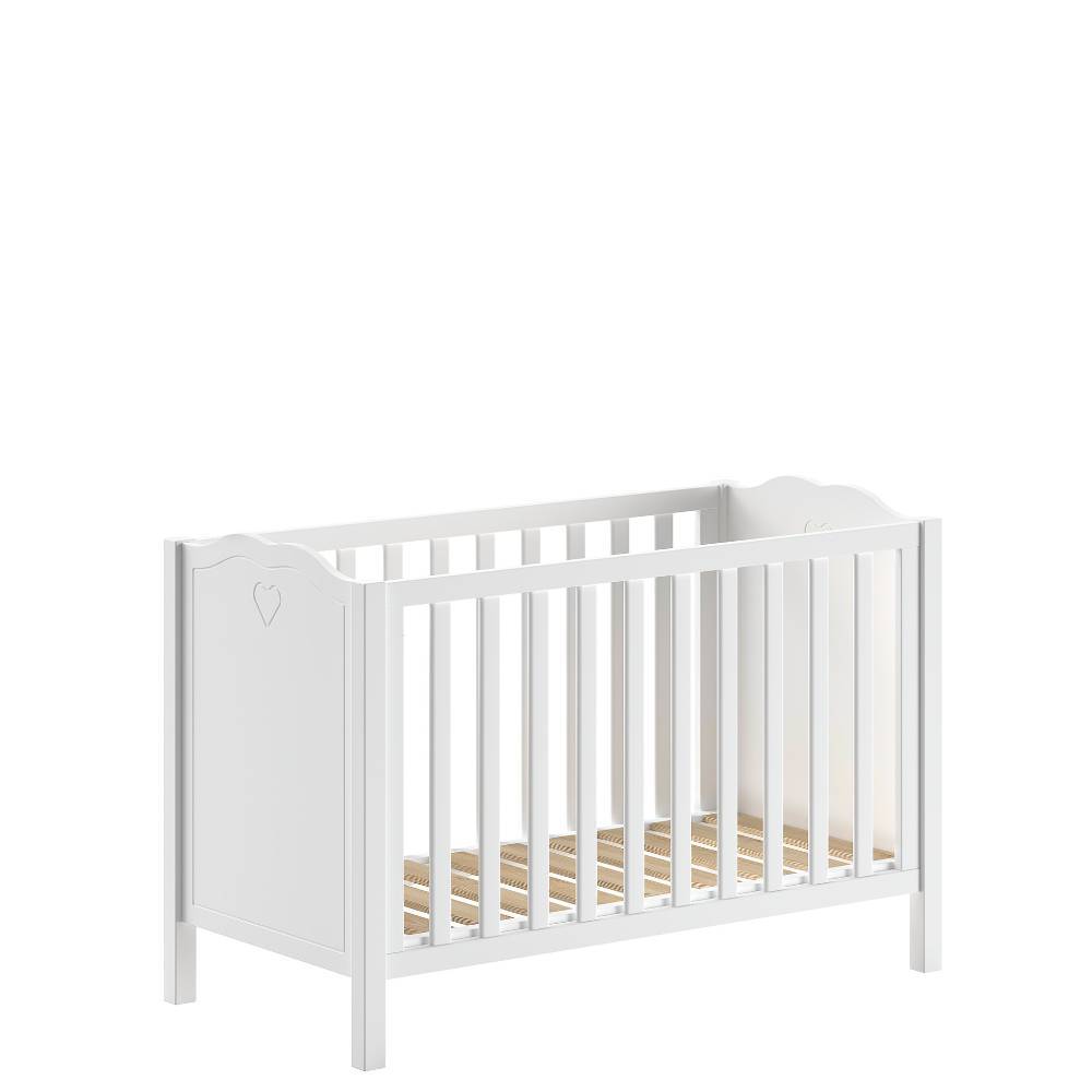 Kinderbett 60x120 cm in Weiß - Grandory