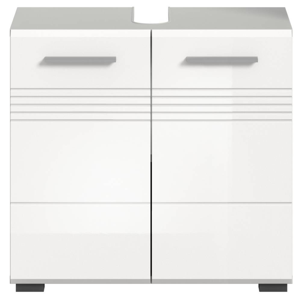 Waschbeckenschrank in Weiß - Queenlo