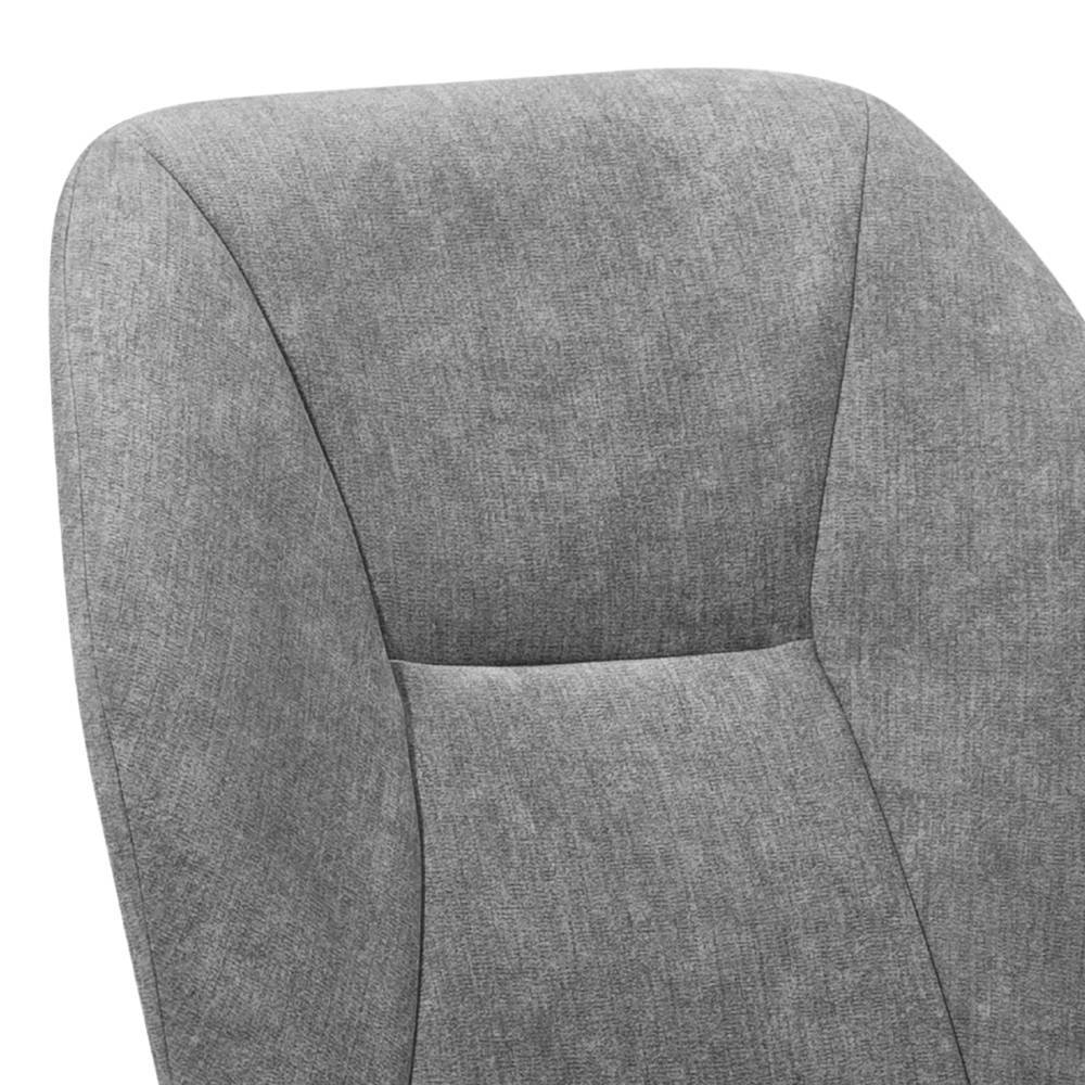 Flockstoff Stühle in Grau mit Schwarz - Pogarana (2er Set)