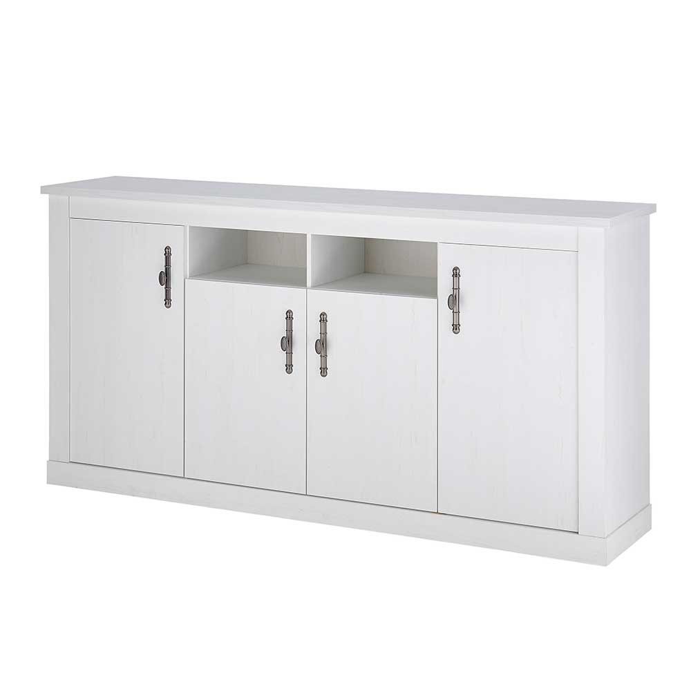 Esszimmerschrank Set in weißer Holzoptik Pinie - Liancos (dreiteilig)