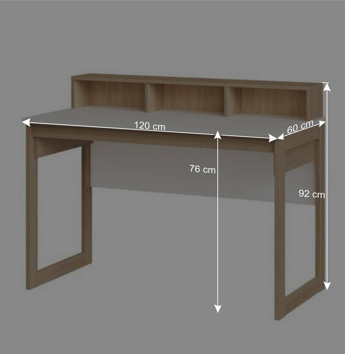 Schreibtisch und Highboard Set - Ovidio (zweiteilig)