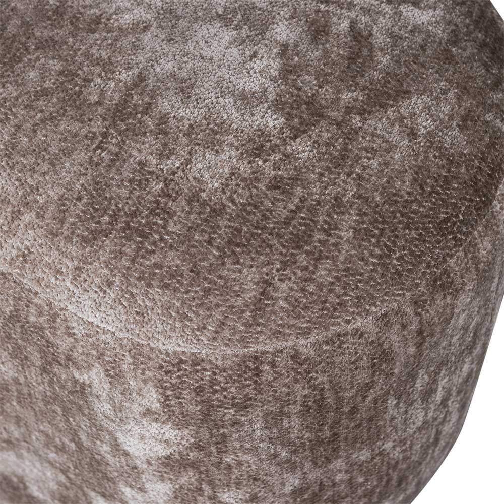Couchhocker in Taupe Chenille - Fridelia