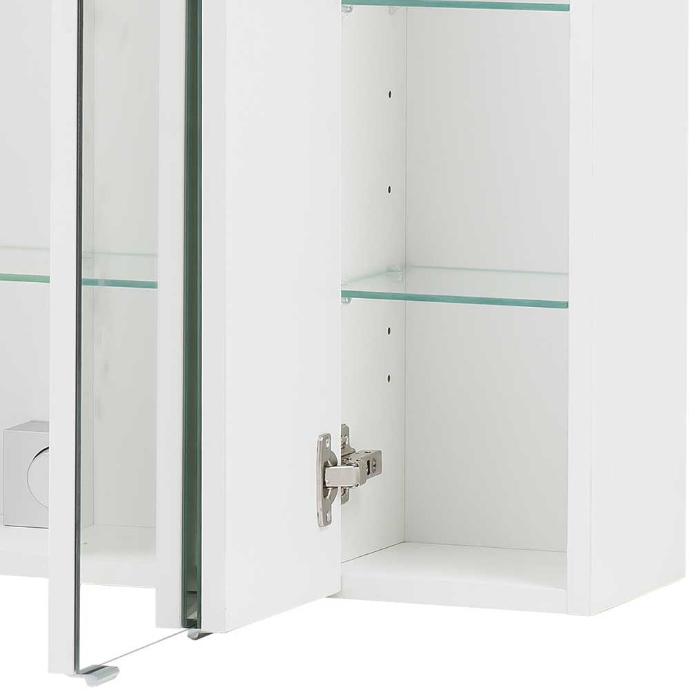 Modernes Badezimmer in Weiß - Möbel - Mesciria (vierteilig)