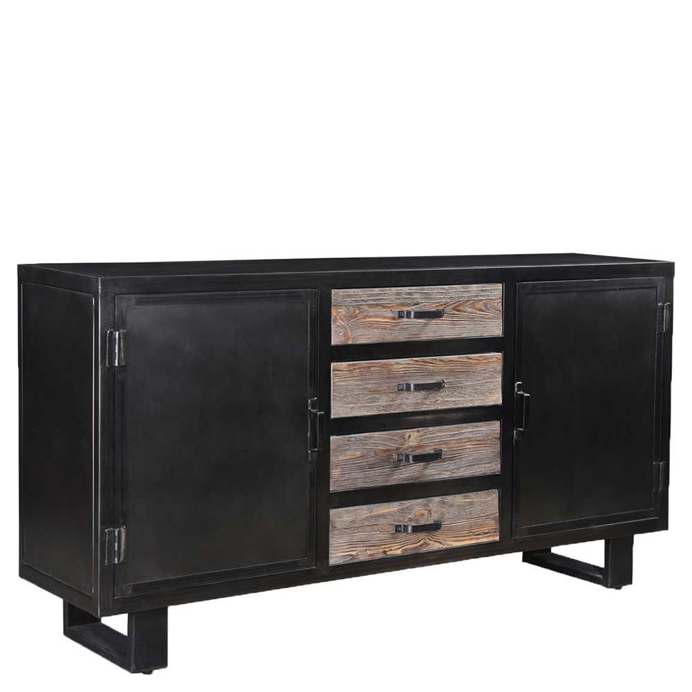 Sideboard im Factory Design in Schwarz - Vebugran