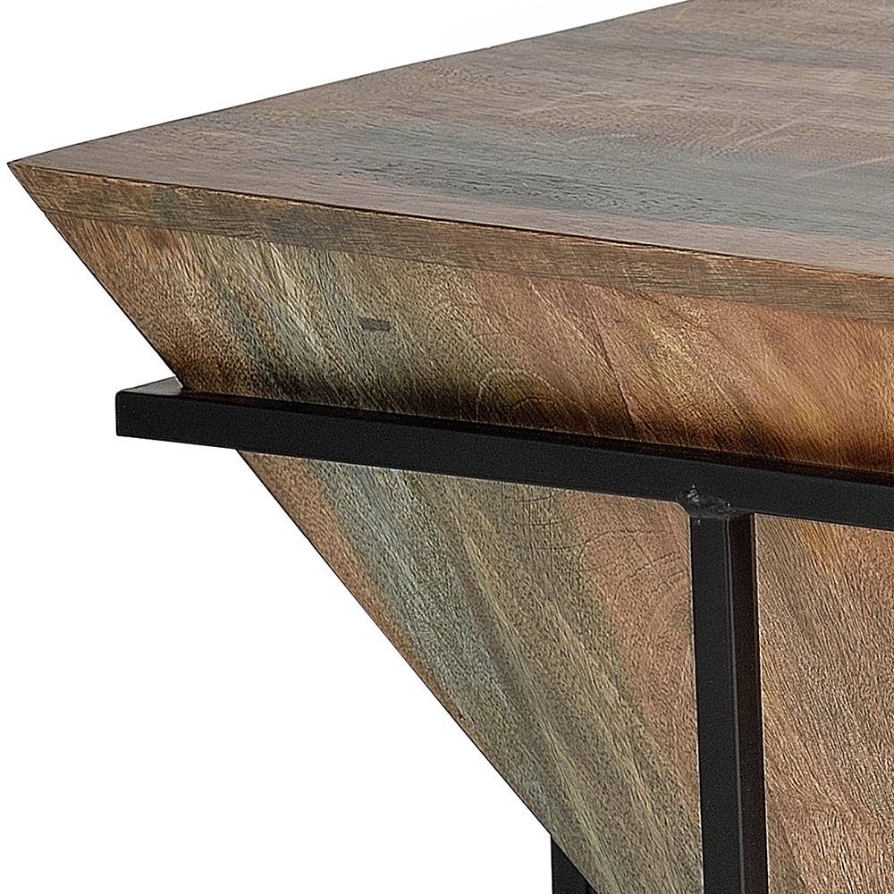 Wohnzimmertisch mit Holzkorpus - umgedrehte Pyramide - Selavia