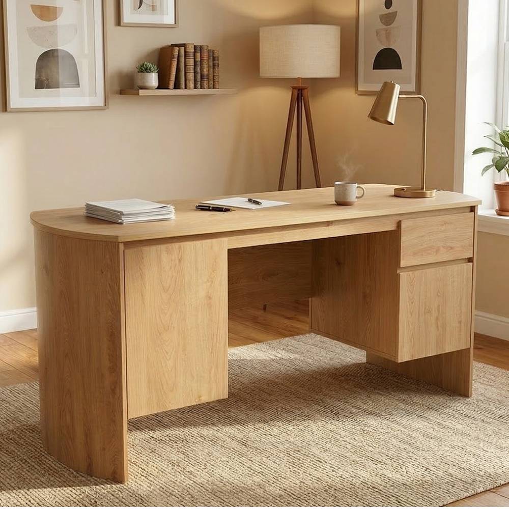 Scandi Chic Schreibtisch in Eiche Optik - Perfect