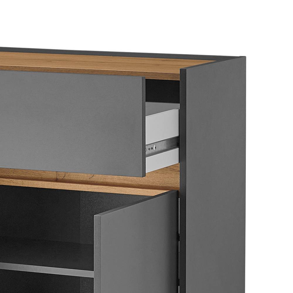 Flur Schrank und Vertiko Set modern - Ahilav (zweiteilig)