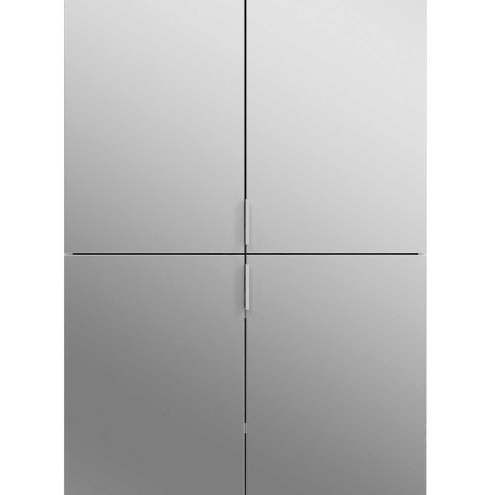 4-türiger Garderobenschrank mit Spiegeltüren - Ejulia