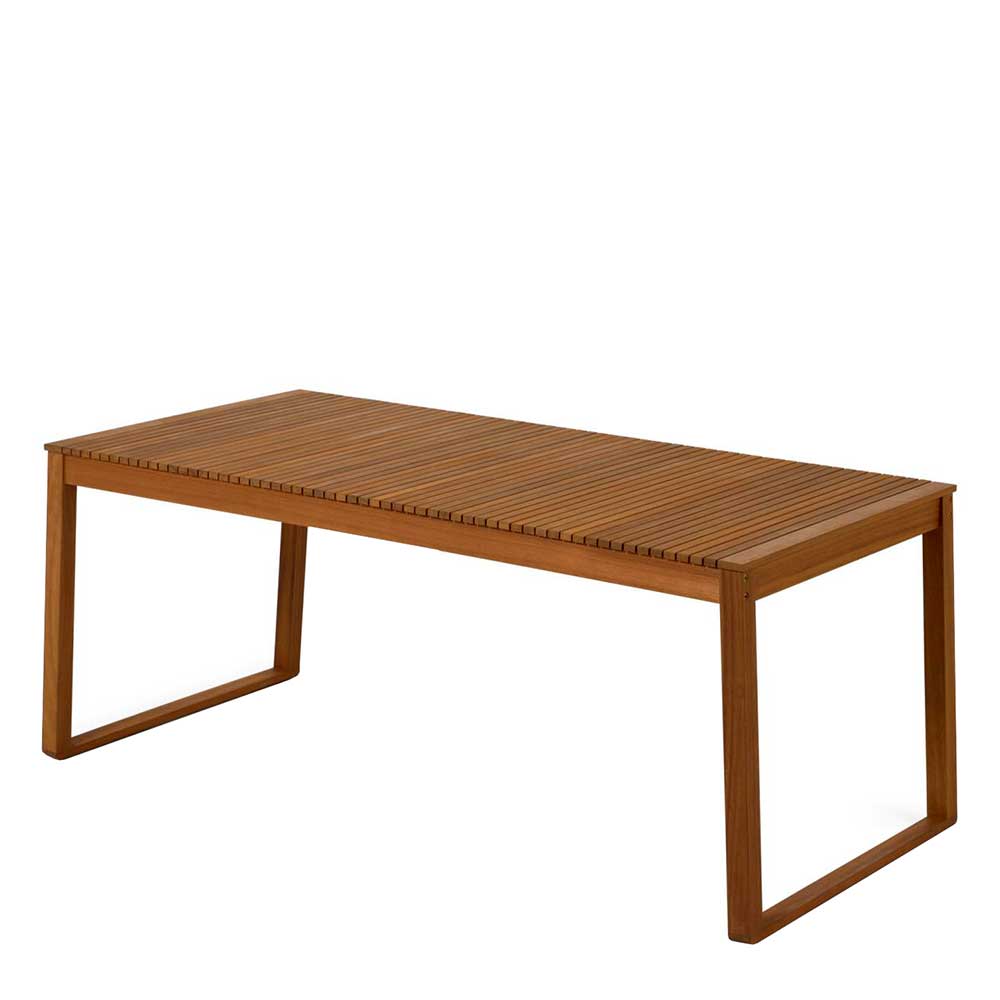 Geölter Massivholztisch aus Akazie 190x75x90 - Didonga