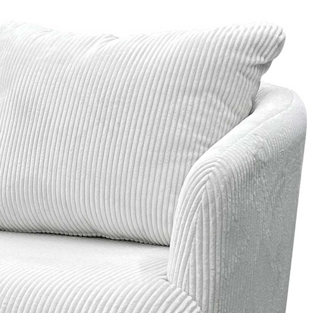 Breitcord Sessel in Offwhite - Fenturam