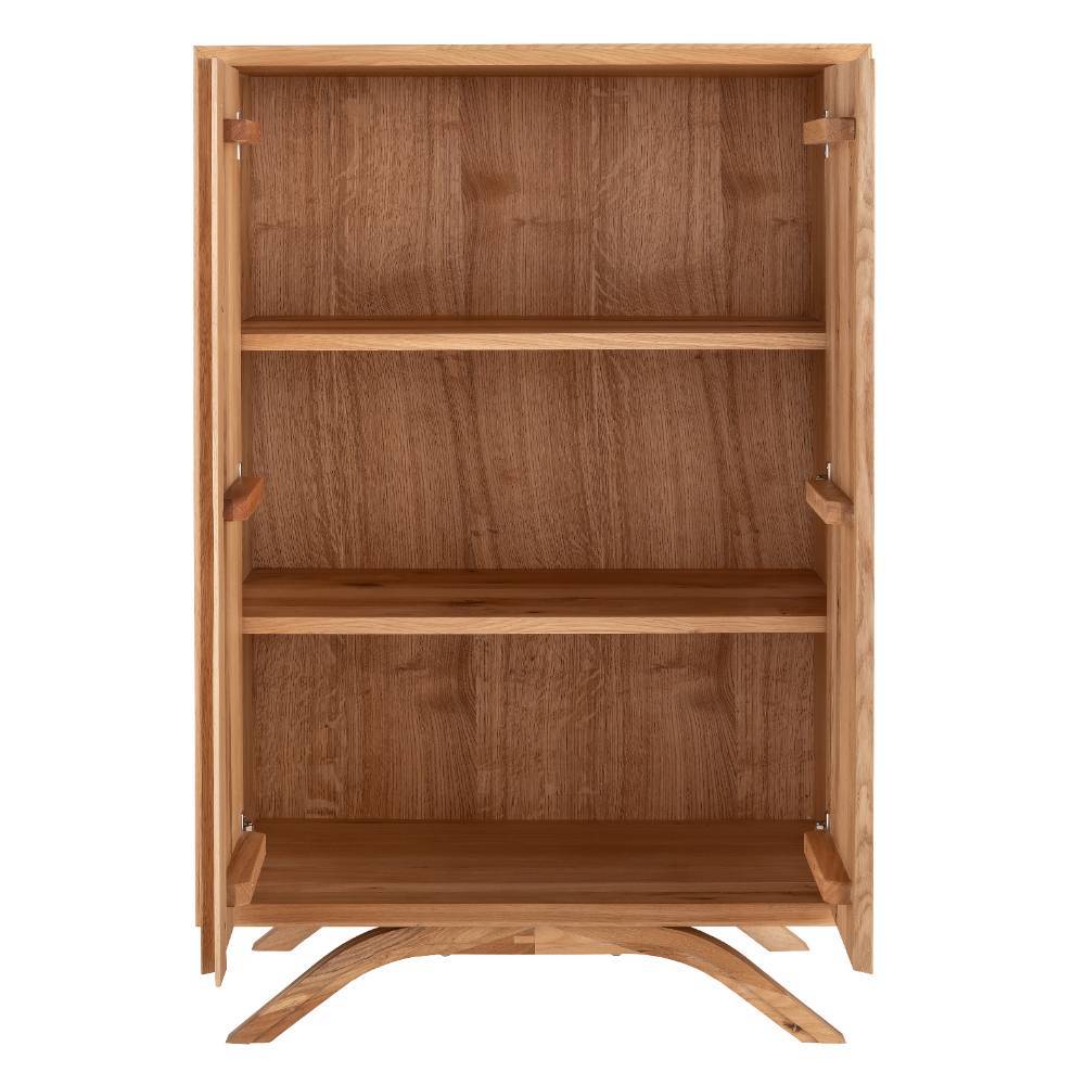 Wildeiche Highboard mit Doppeltür - Fredellia
