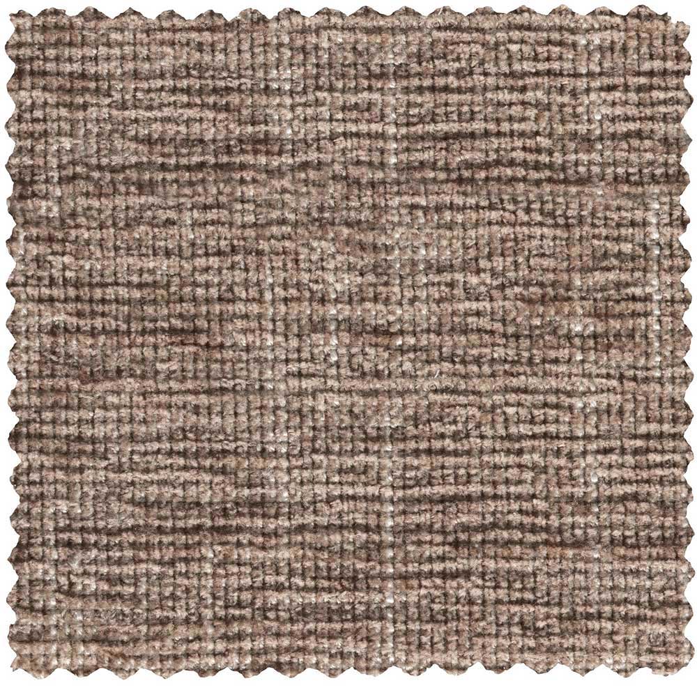 Chenille Polsterhocker in Schlammfarben - Enias