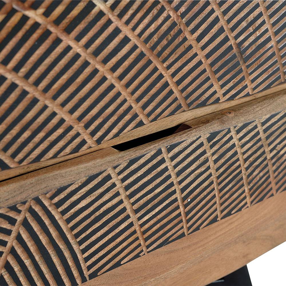 Design Schubladen-Kommode aus Akazie Massivholz - Merlan