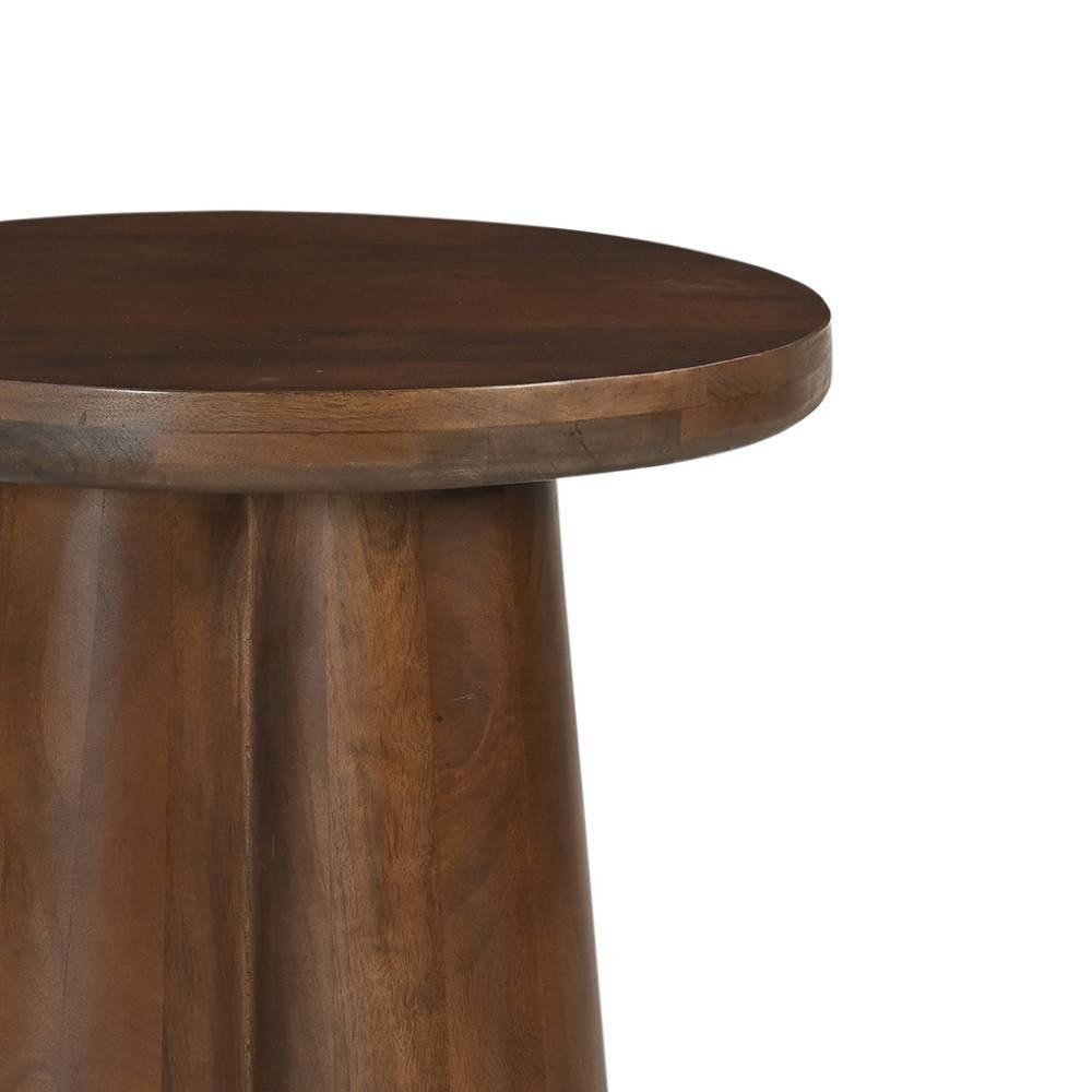Design-Beistelltisch in Dunkelbraun - Tanky