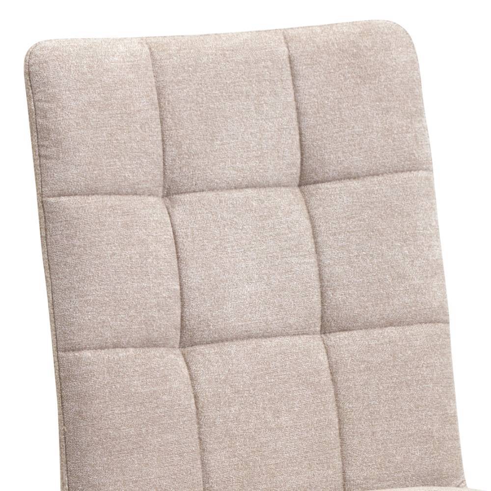 Gepolsterte Drehstühle in Beige - Fleur (2er Set)