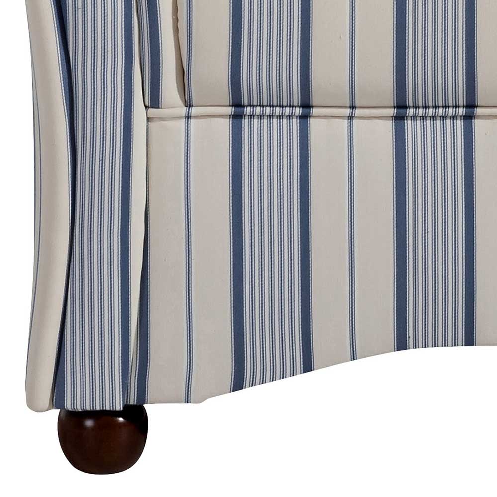 Sessel mit Streifenmuster in Weiß Blau - Jails
