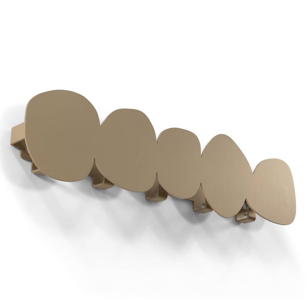 Design-Hakenleiste in Champagner - Rafino
