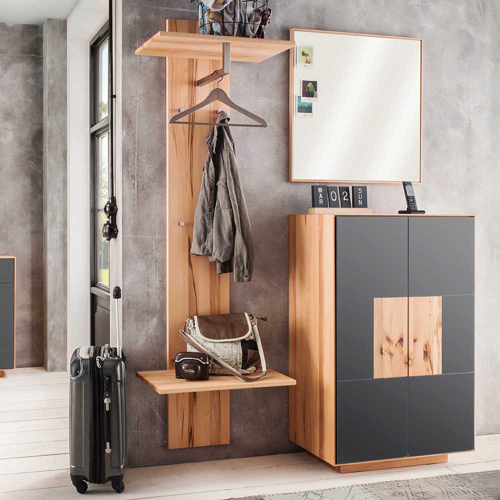 Design Garderoben Möbel aus Holz - Mandrey (dreiteilig)
