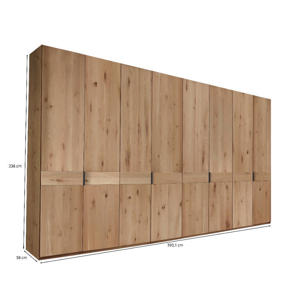 8-türiger Schrank in Eiche Bianco - Yanicas