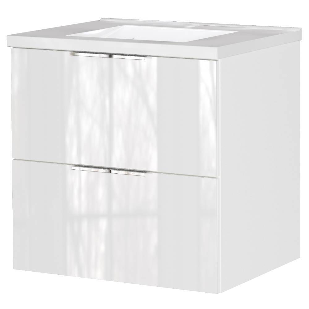 Badschrank mit Keramik-Waschbecken - Macarunas