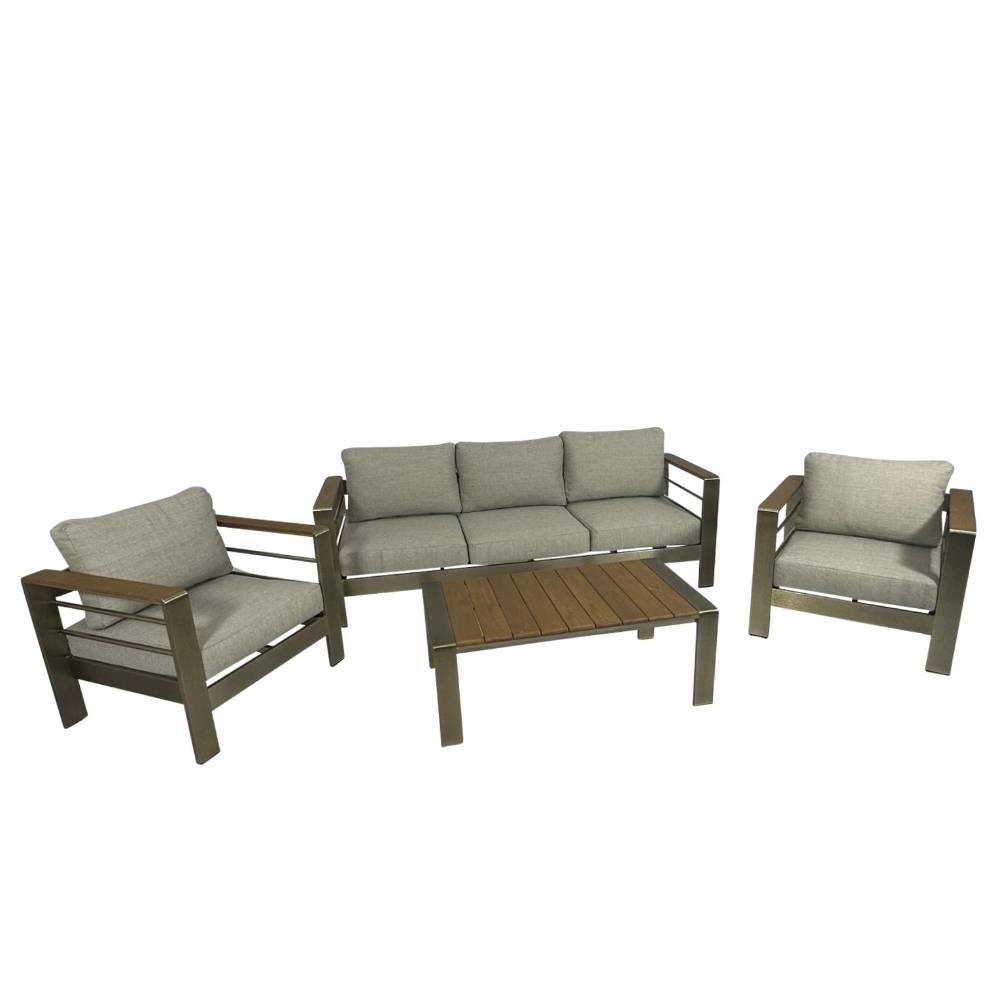 Gartenlounge Kombination aus Aluminium - Sirenna (vierteilig)
