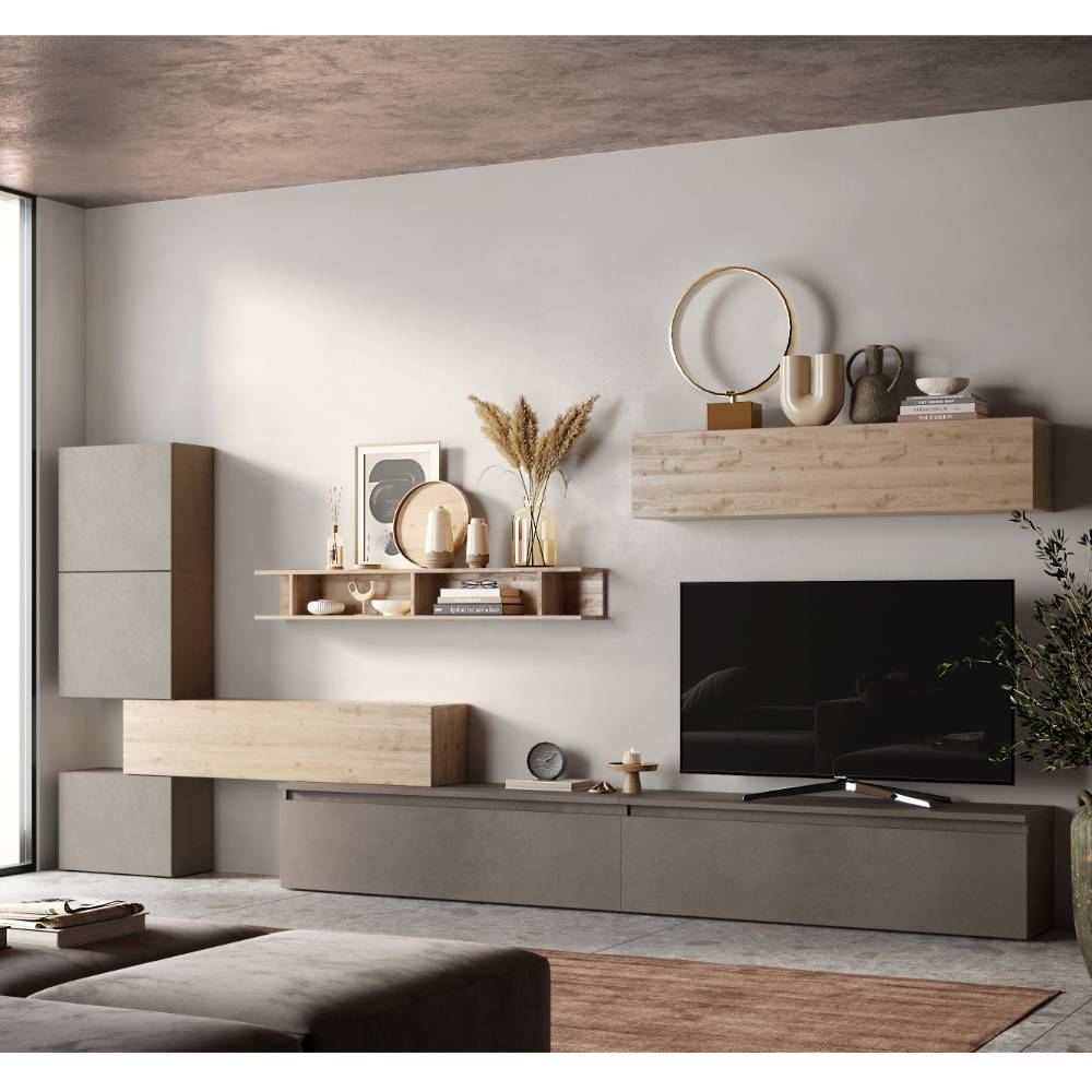 Design-Anbauwand Möbelset - Duclia (achtteilig)