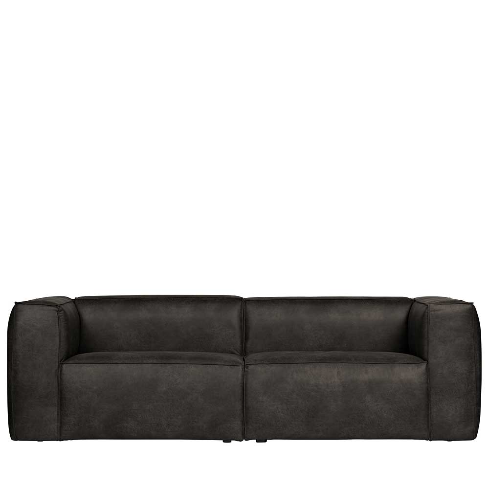246cm breites 3-Sitzer Sofa in Schwarz - Haenja