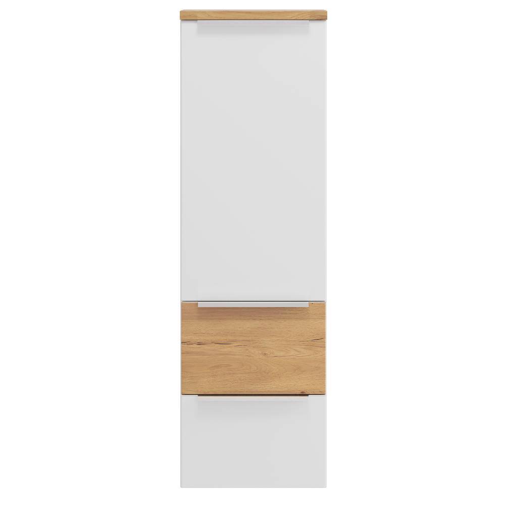 Hängender Bad-Midischrank in Mattweiß - Yvonja