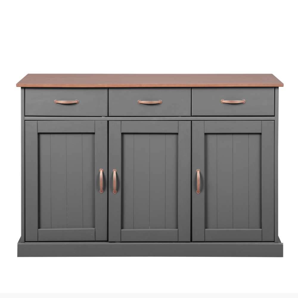 131x86x45 Landhaus Anrichte in Grau & Braun - Nepplan