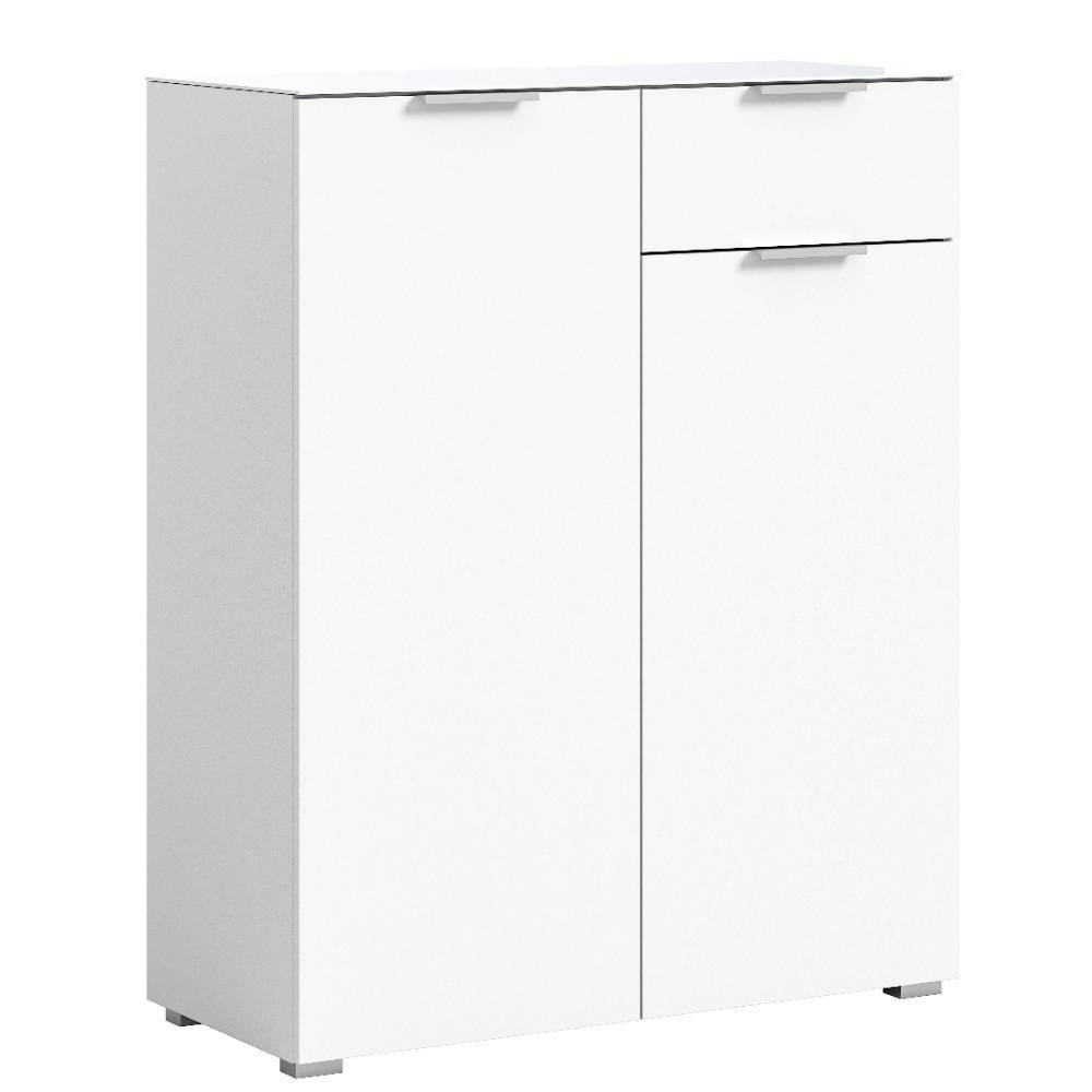 Moderne Kommode mit zwei Türen und Schublade - Premium
