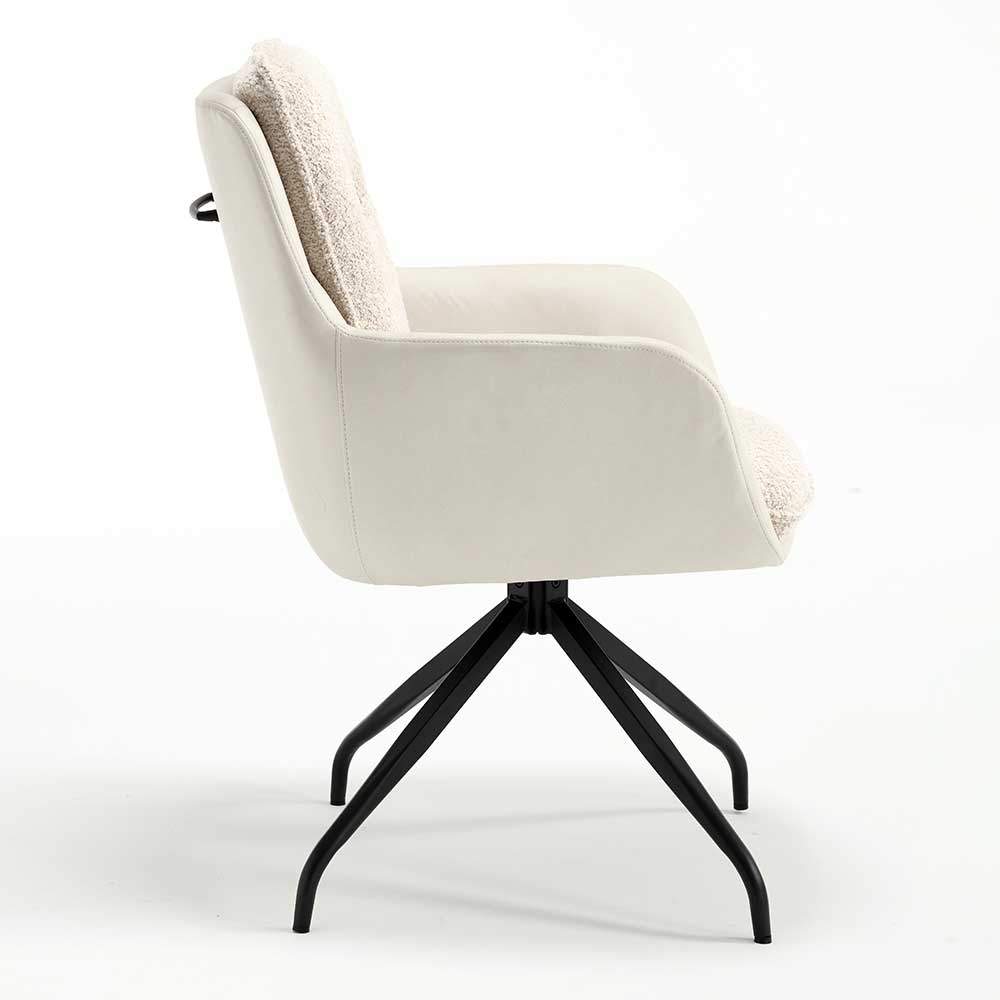 Esstisch Drehsessel in Creme - Tripple (2er Set)