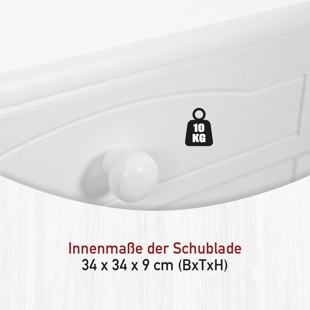 Landhaus-Anrichte Menoria in Weiß